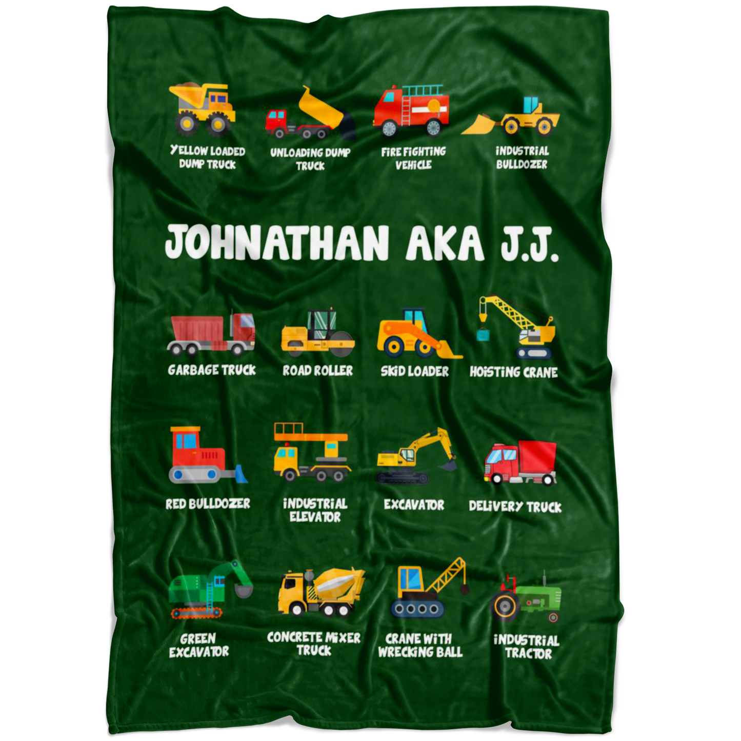 JOHNATHAN AKA J.J. Construction Blanket Green