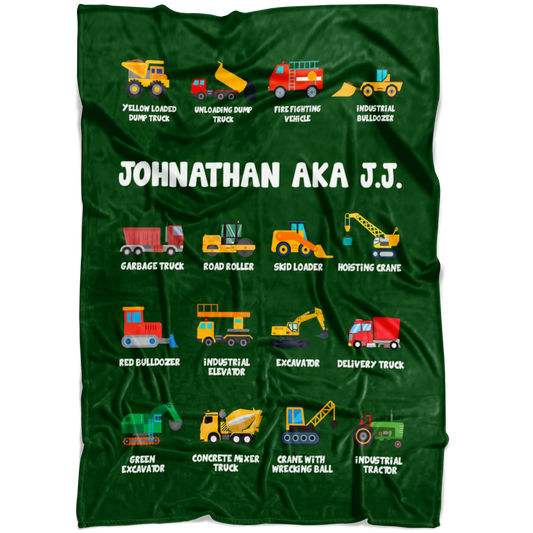 JOHNATHAN AKA J.J. Construction Blanket Green