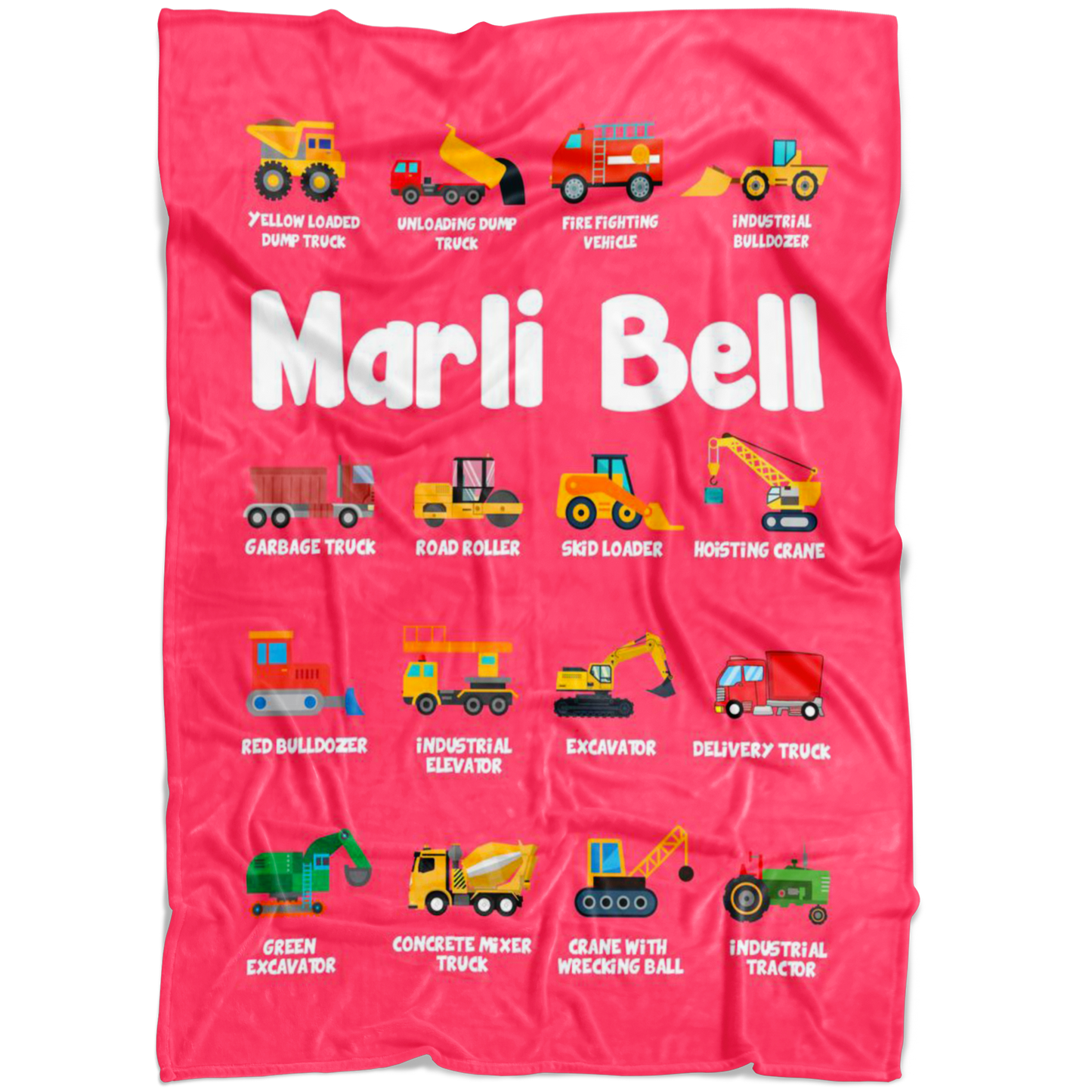 Marli Bell Construction Blanket Pink