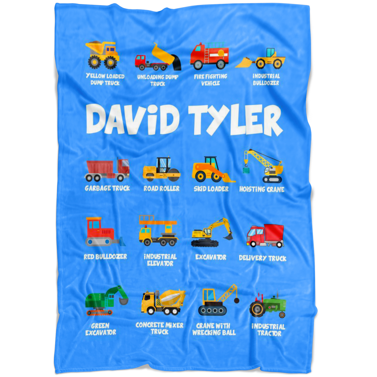 David Tyler Construction Blanket Blue