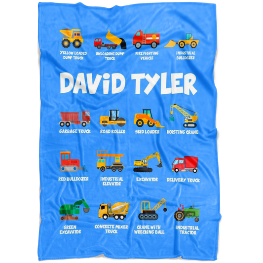David Tyler Construction Blanket Blue