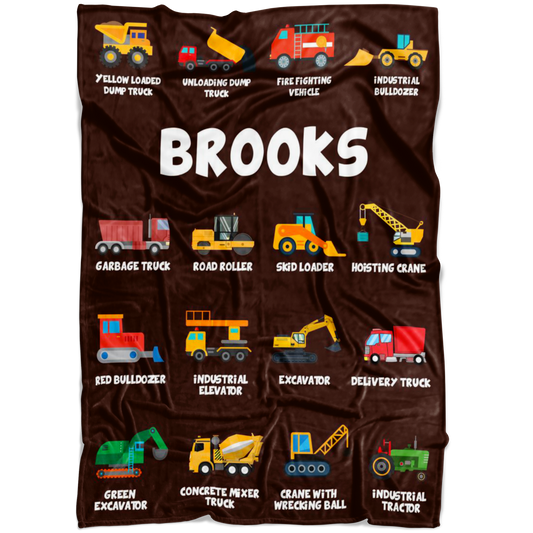 Brooks Construction Blanket Brown