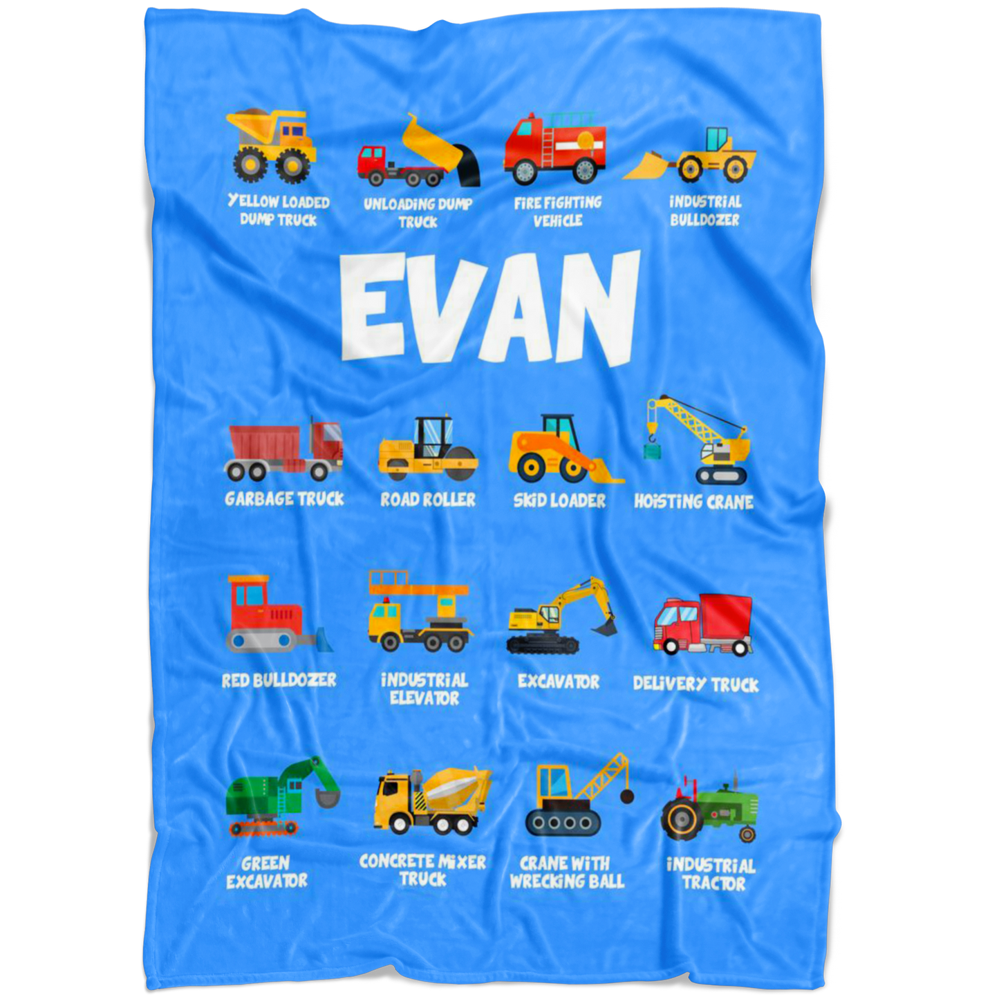 Evan Construction Blanket Blue