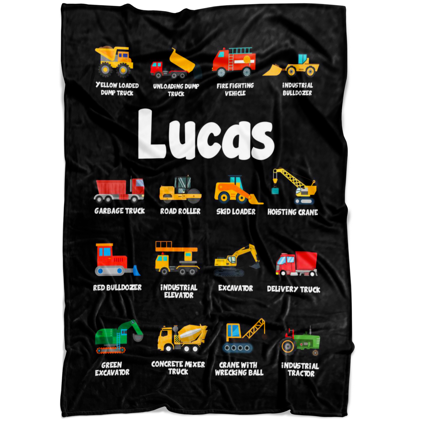 Lucas Construction Blanket Black
