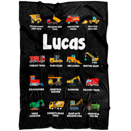 Lucas Construction Blanket Black