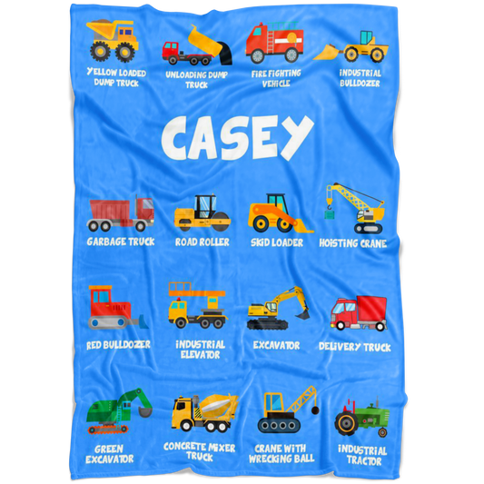 Casey Construction Blanket Blue