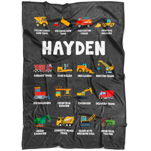 HAYDEN Construction Blanket Grey
