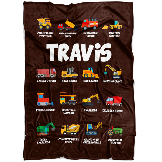Travis Construction Blanket Brown