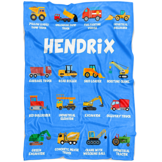 Hendrix Construction Blanket Blue