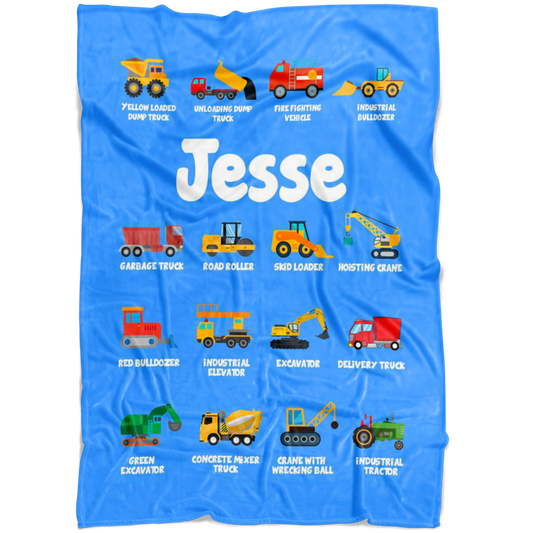 Jesse Construction Blanket Blue