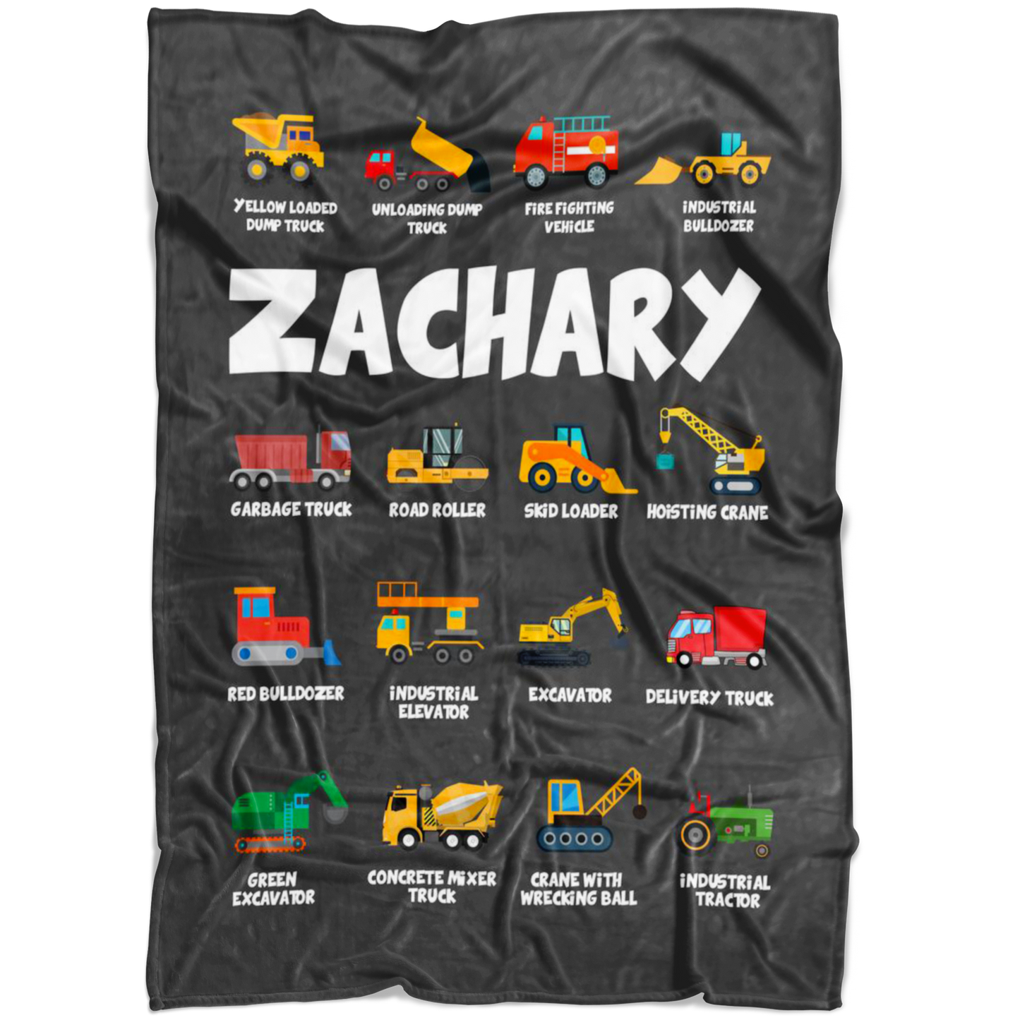 Zachary Construction Blanket Dark