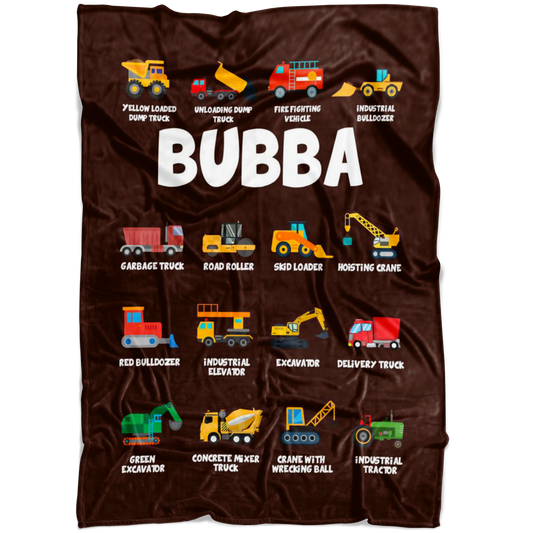 Bubba Construction Blanket Brown