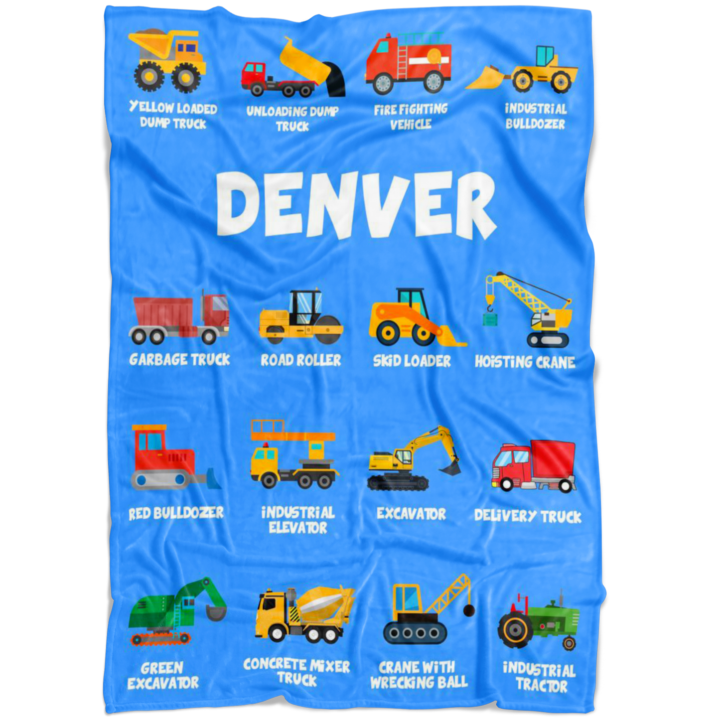 Denver Construction Blanket Blue