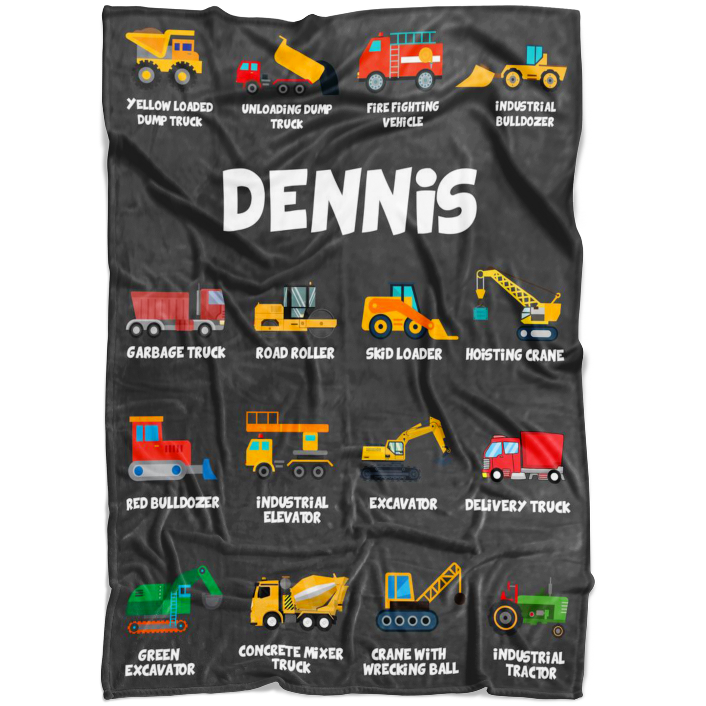 Dennis Construction Blanket Grey
