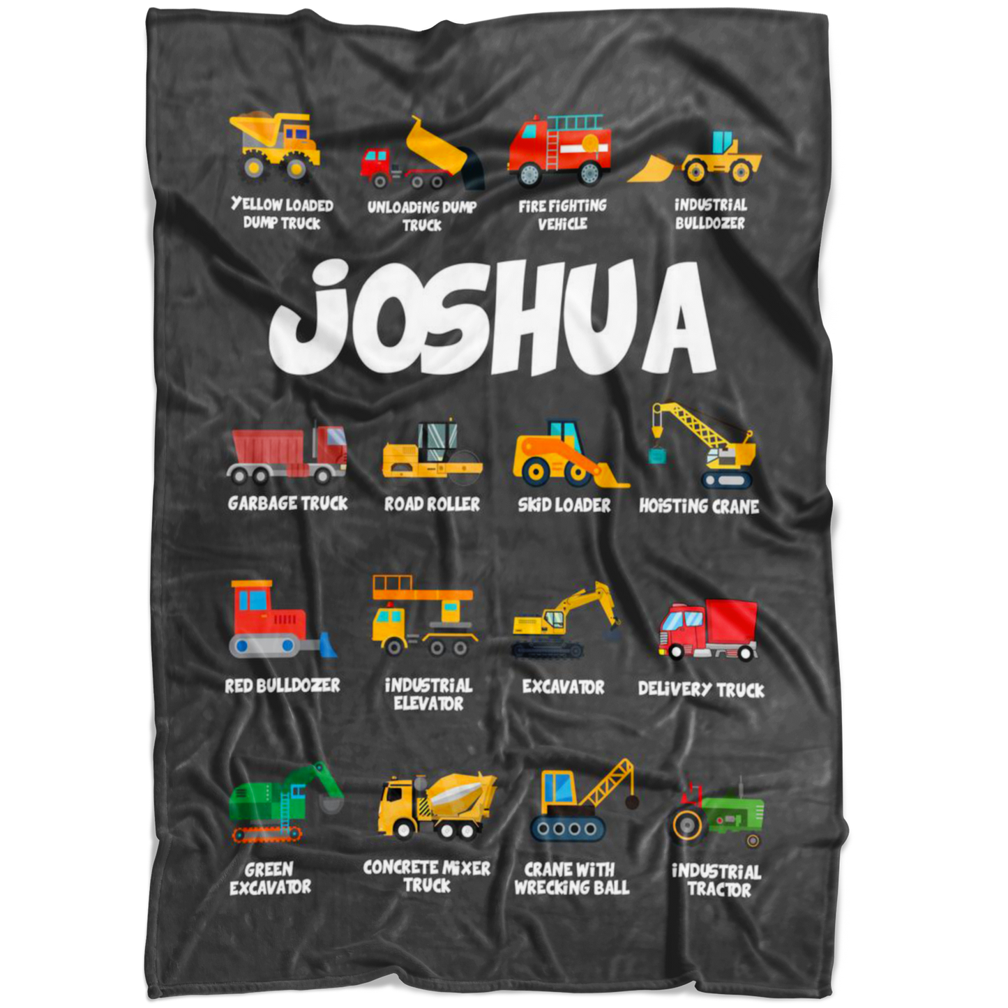 Joshua Construction Blanket Grey