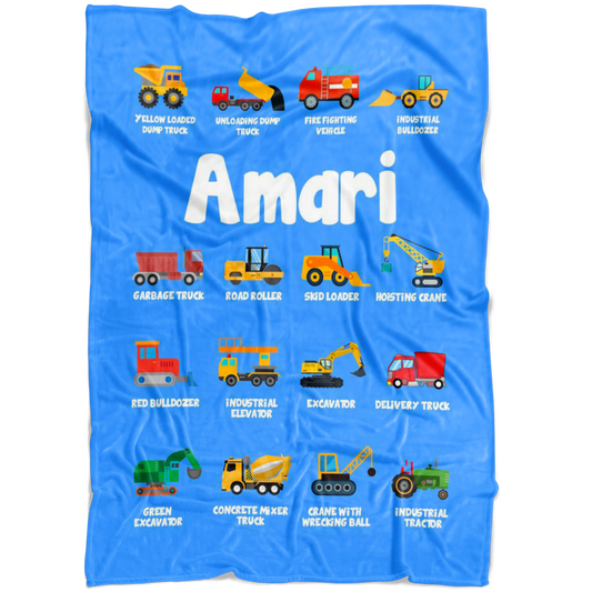 Amari Construction Blanket Blue