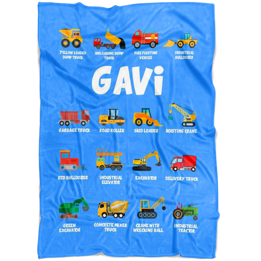 Gavi Construction Blanket Blue