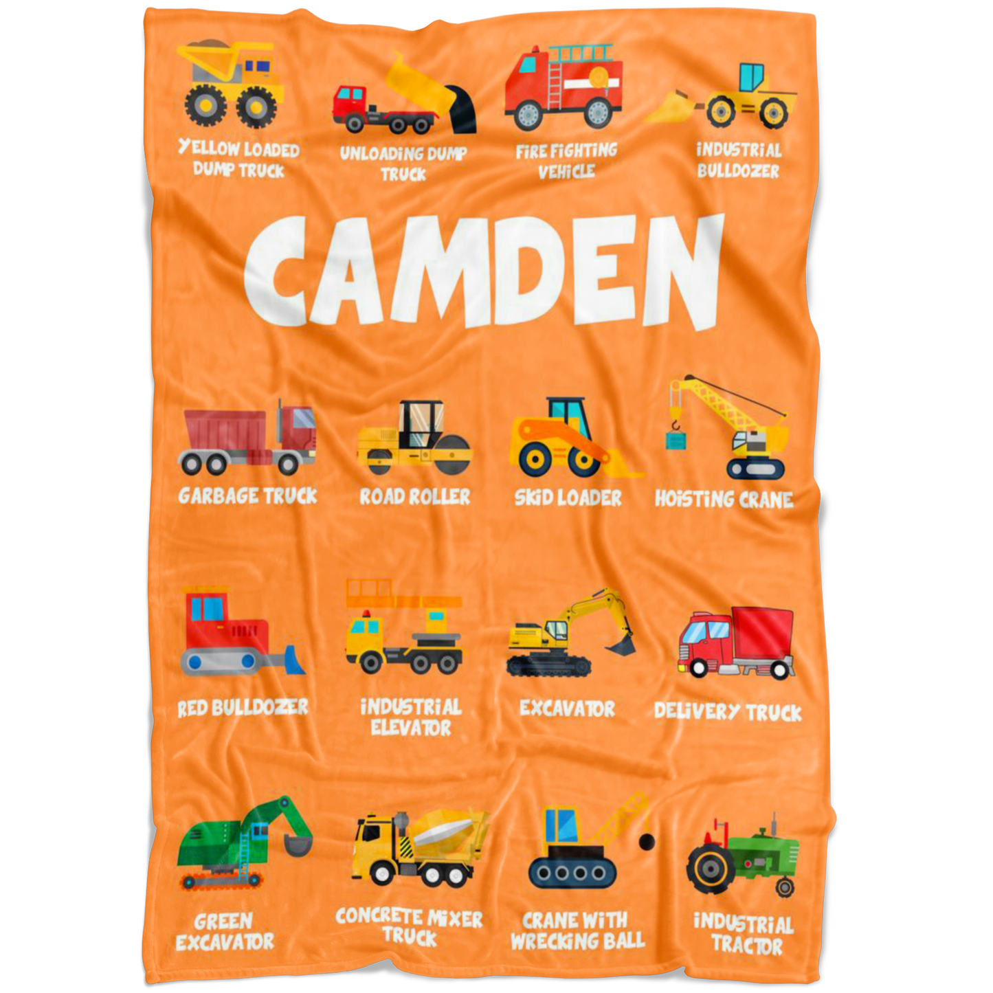 Camden Construction Blanket Orange