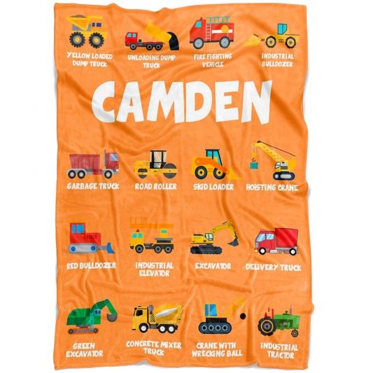 Camden Construction Blanket Orange