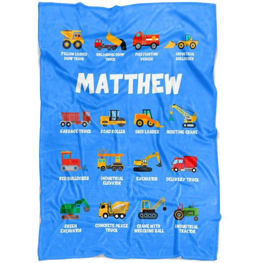 Matthew Construction Blanket Blue