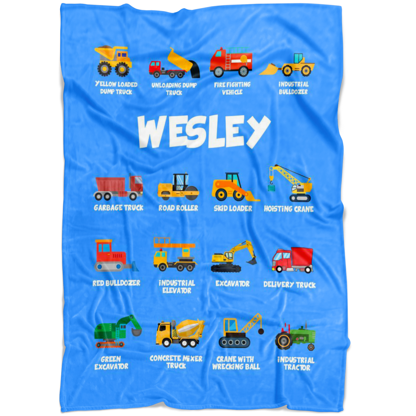 Wesley Construction Blanket Blue