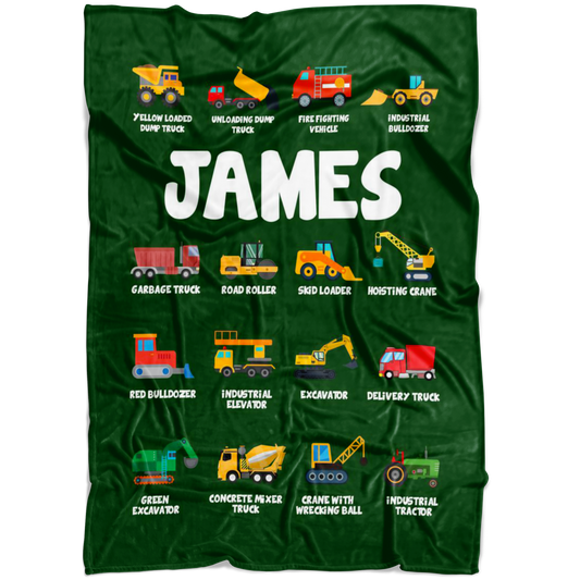 James Construction Blanket Green