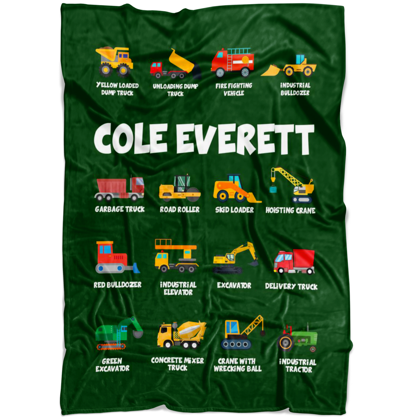 Cole Everett Construction Blanket Green