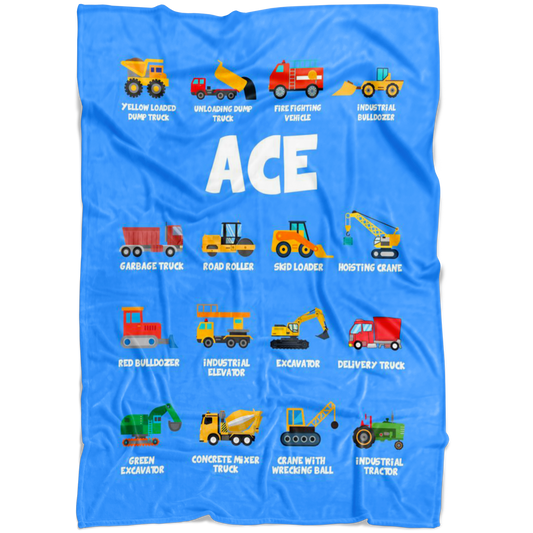 Ace Construction Blanket Blue