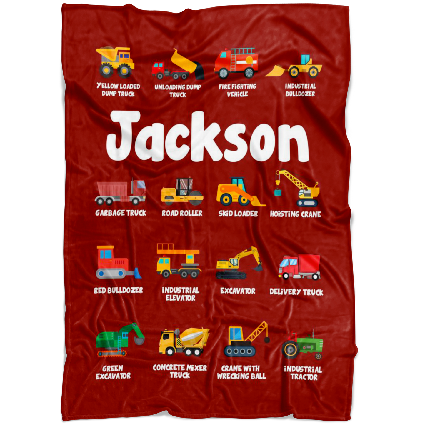 Jackson Construction Blanket Red
