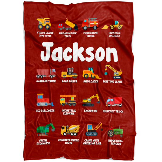 Jackson Construction Blanket Red