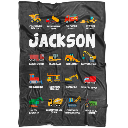 Jackson Construction Blanket Grey