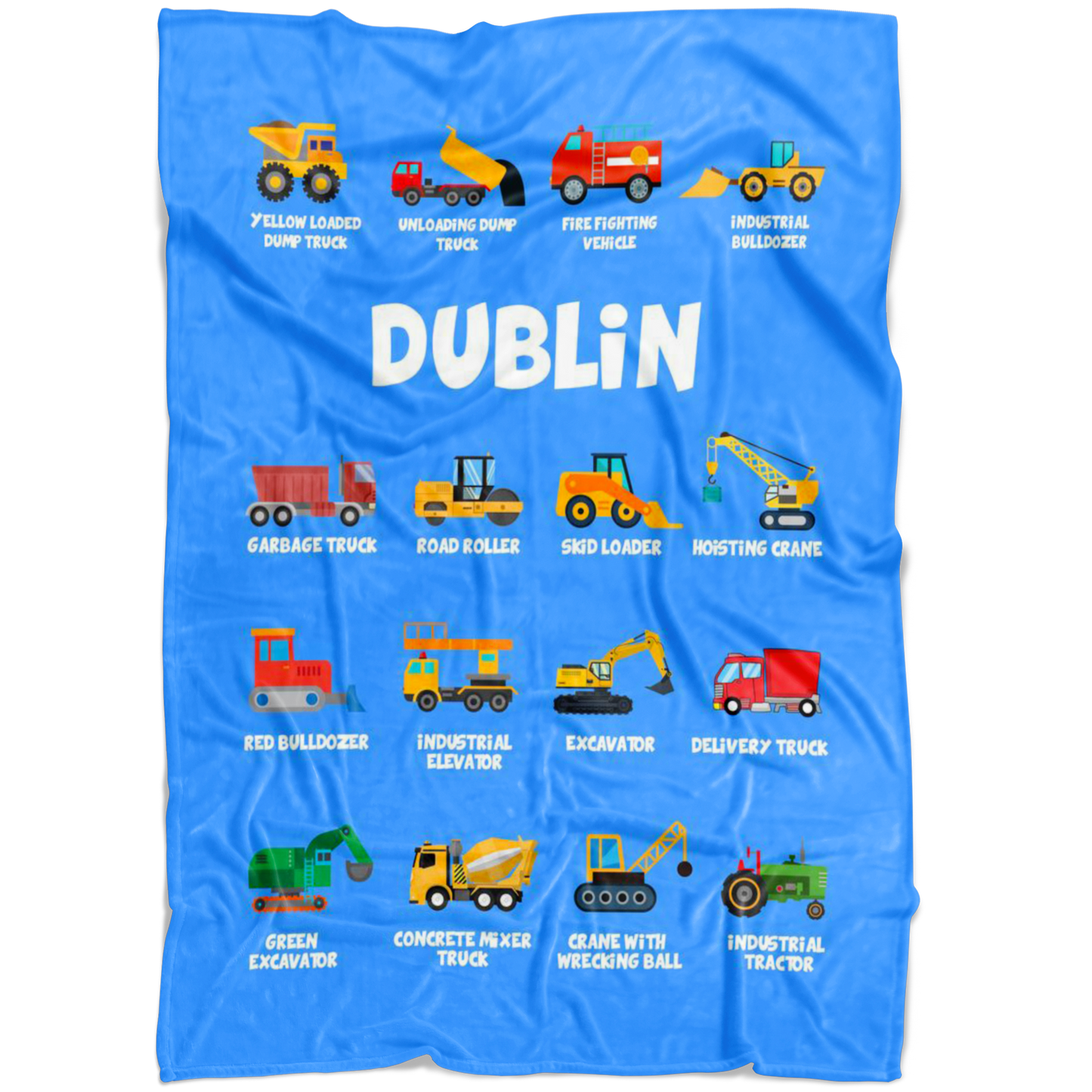 Dublin Construction Blanket Blue