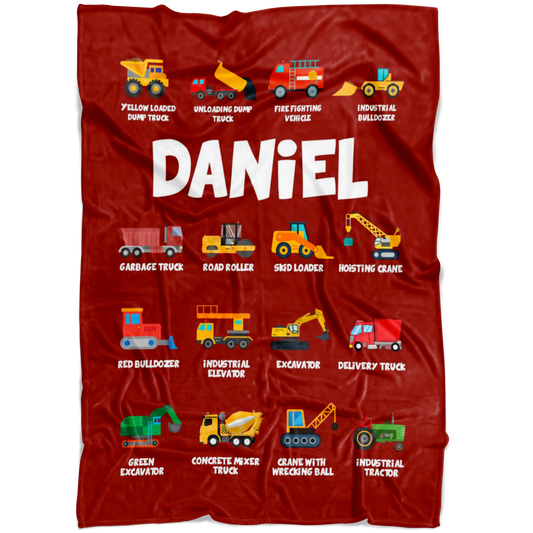 Daniel Construction Blanket Red