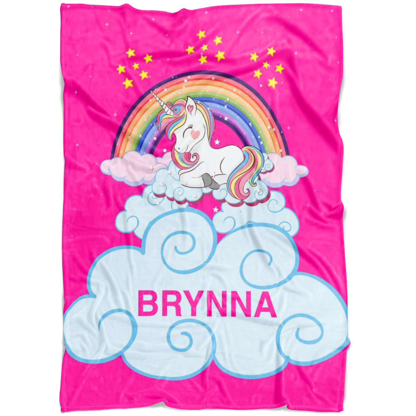 Personalized Name Magical Unicorn Blanket for Babies & Girls - BRYNNA