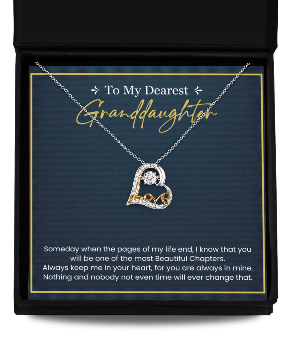 Dearest Granddaughter - Grandma - Love Dancing Necklace