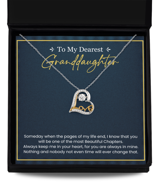 Dearest Granddaughter - Grandma - Love Dancing Necklace