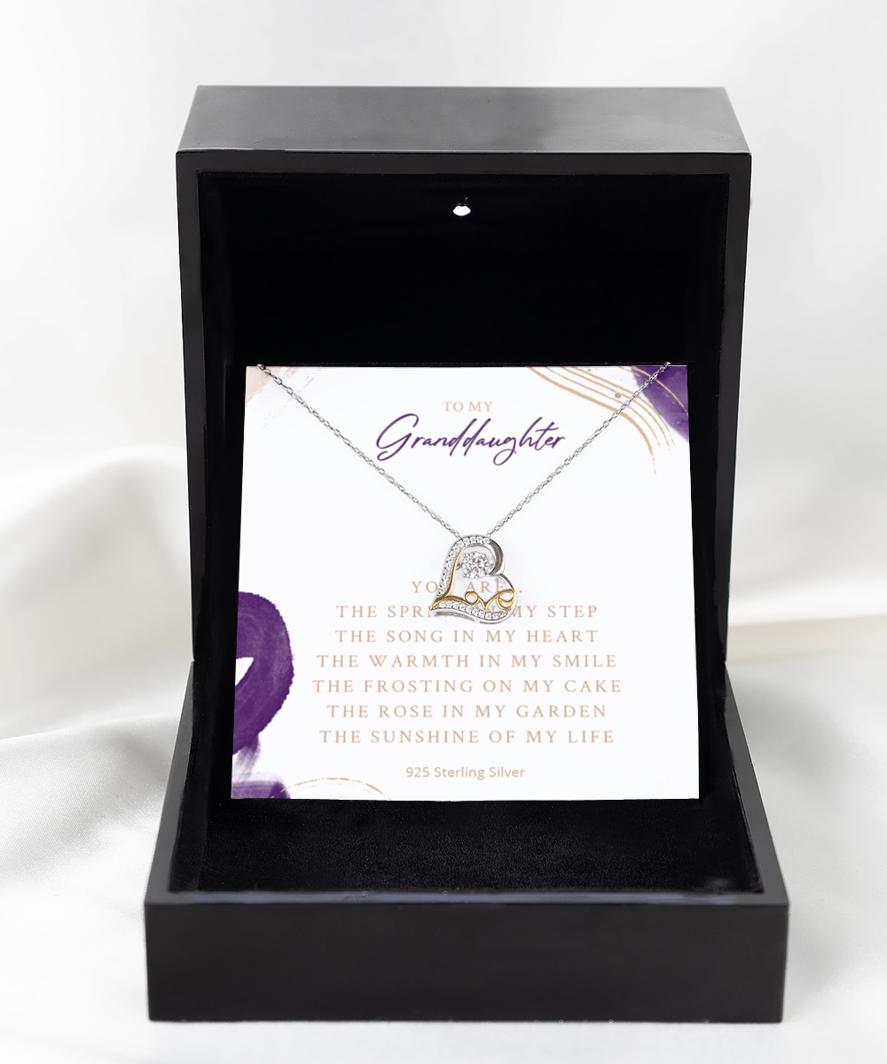 Granddaughter Gifts from Grandparents - Love Dancing Necklace