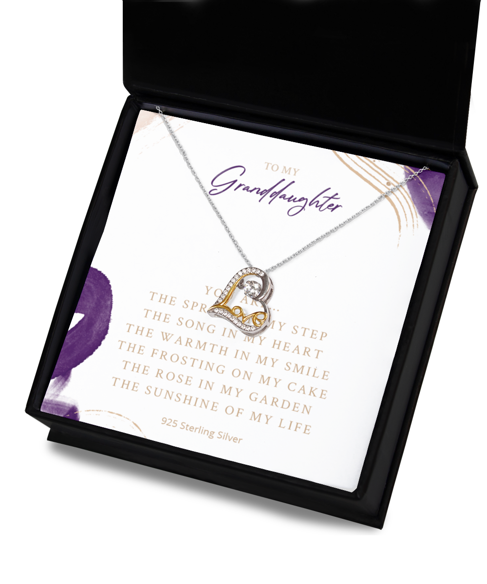 Granddaughter Gifts from Grandparents - Love Dancing Necklace