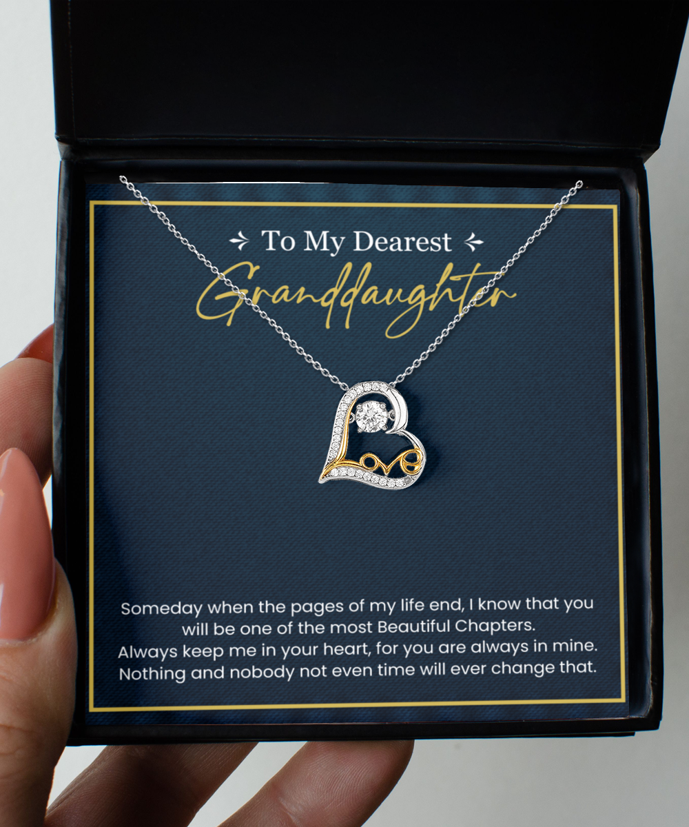 Dearest Granddaughter - Grandma - Love Dancing Necklace