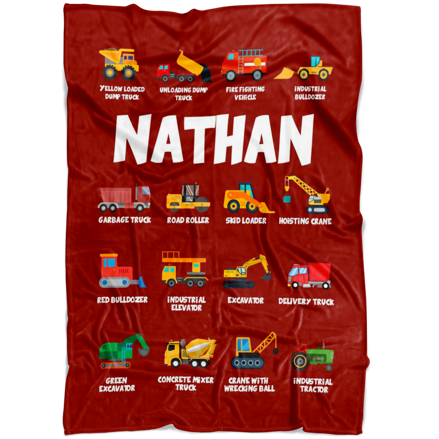 Nathan Construction Blanket Red