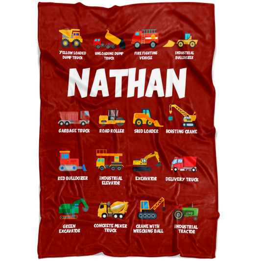 Nathan Construction Blanket Red