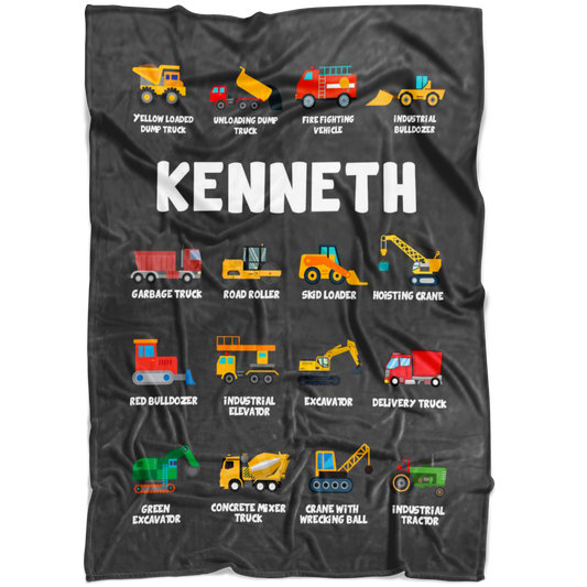 Kenneth Construction Blanket Grey