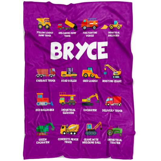 Bryce Construction Blanket Purple