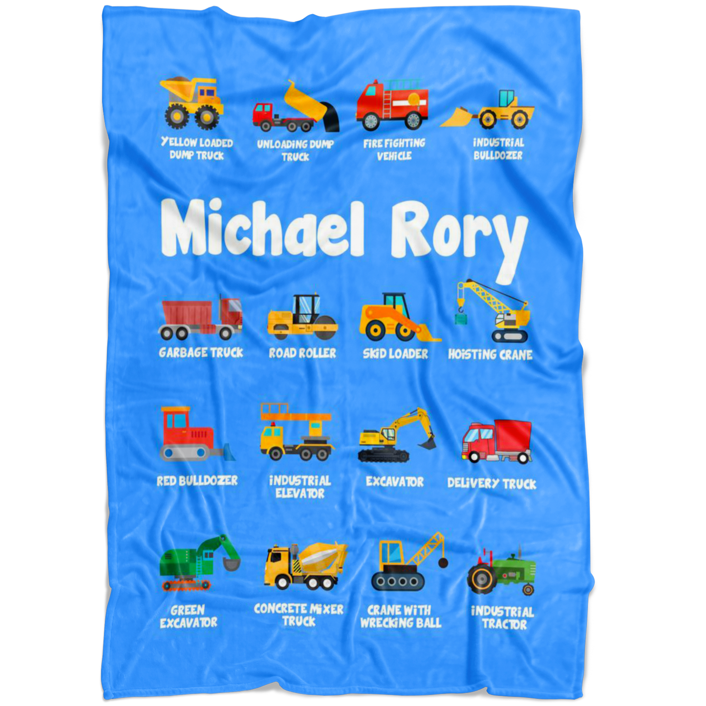 Michael Rory Construction Blanket Blue