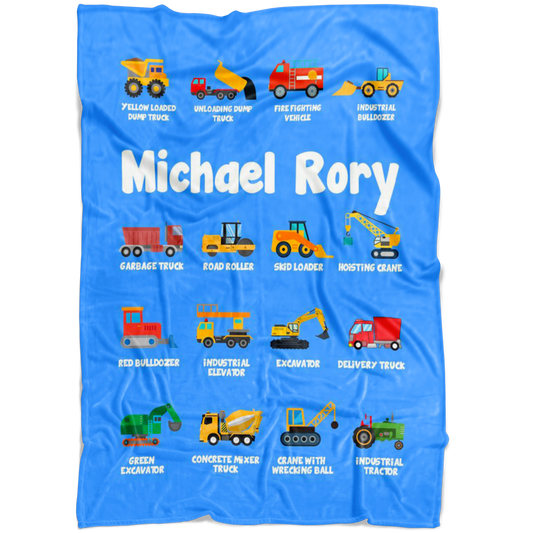 Michael Rory Construction Blanket Blue