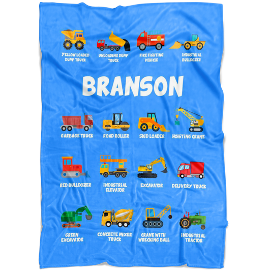 Branson Construction Blanket Blue