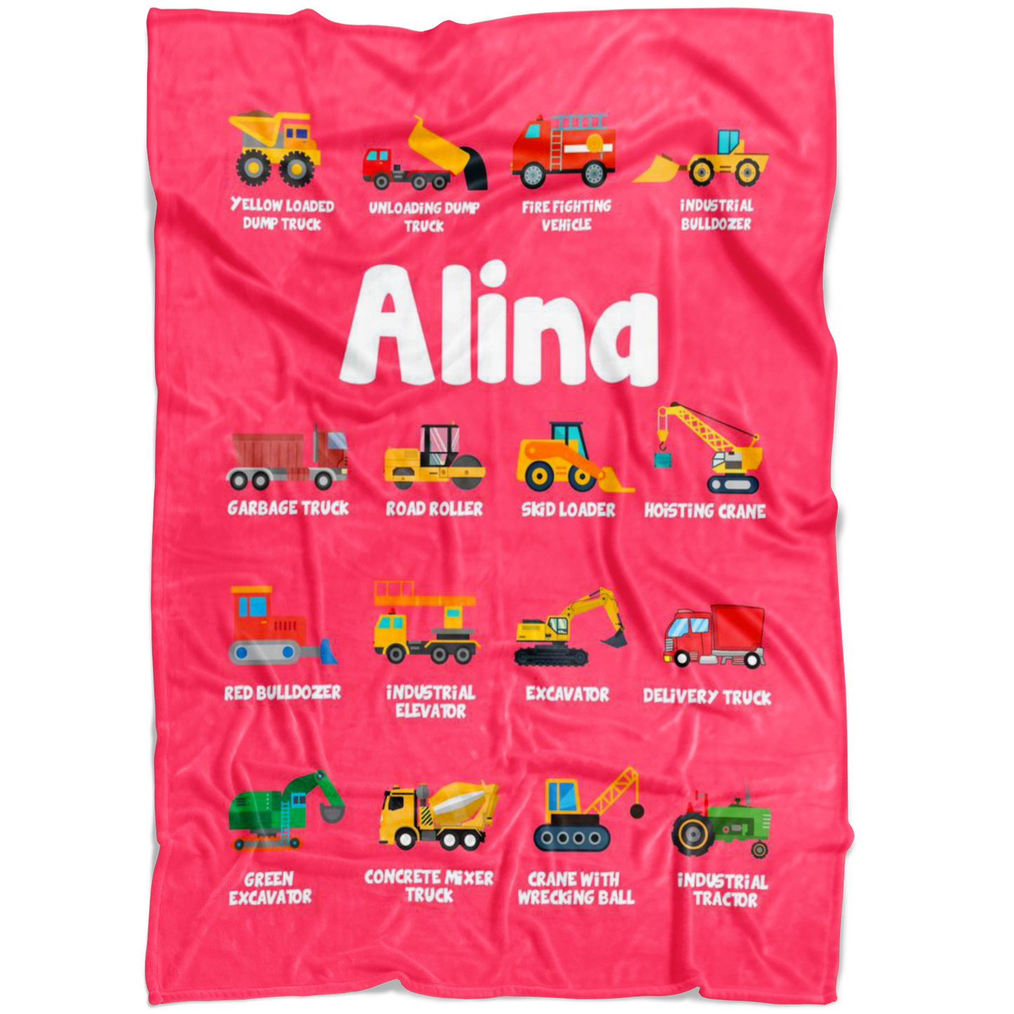Alina Construction Blanket Pink