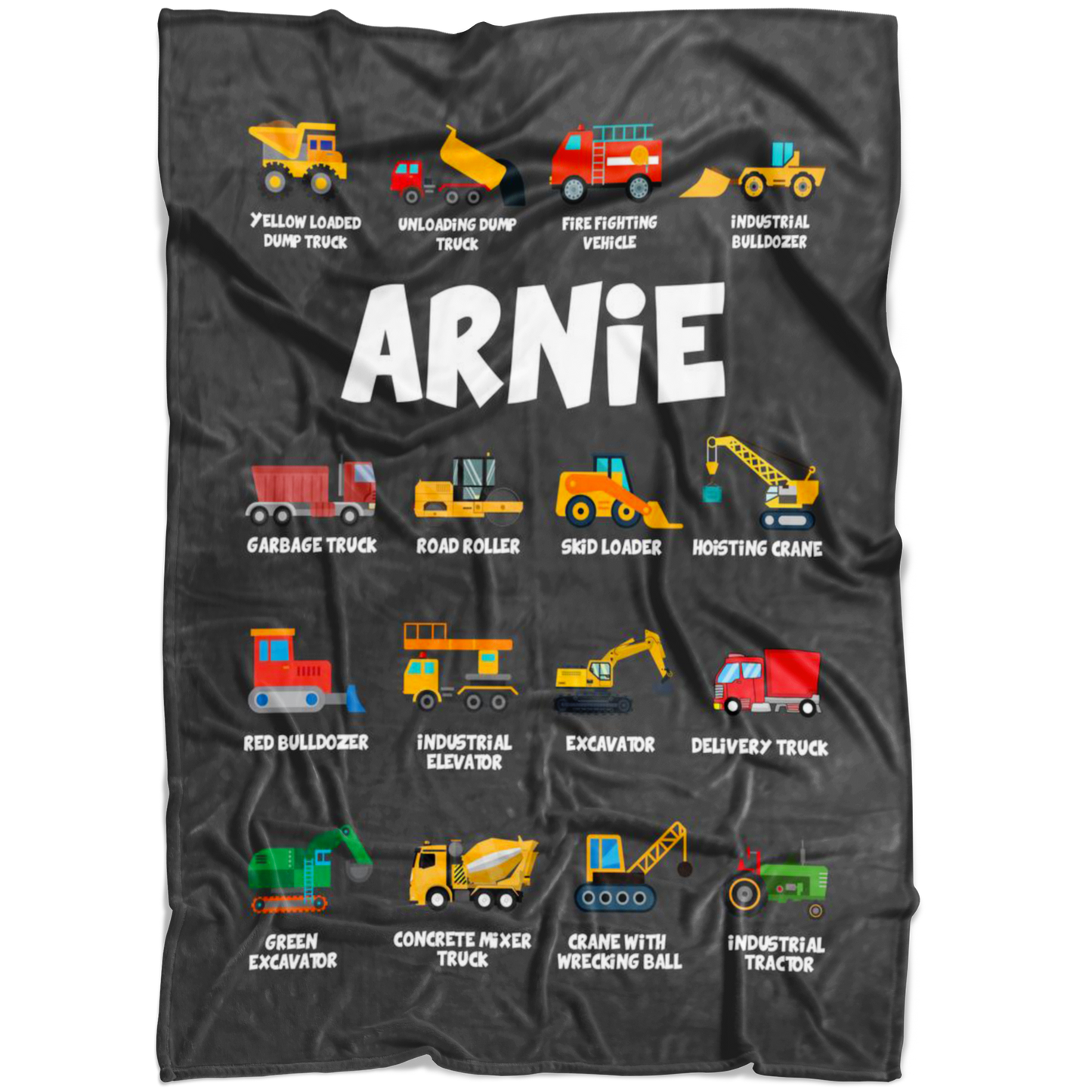 Arnie Construction Blanket Grey