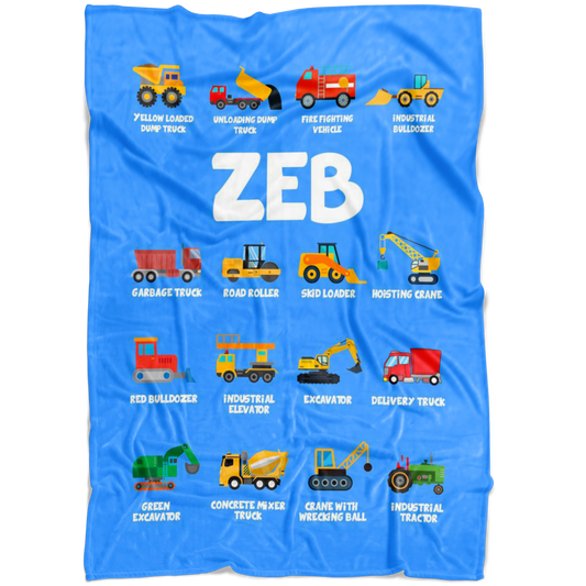 Zeb Construction Blanket Blue