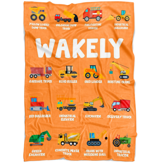 WAKELY Construction Blanket Orange